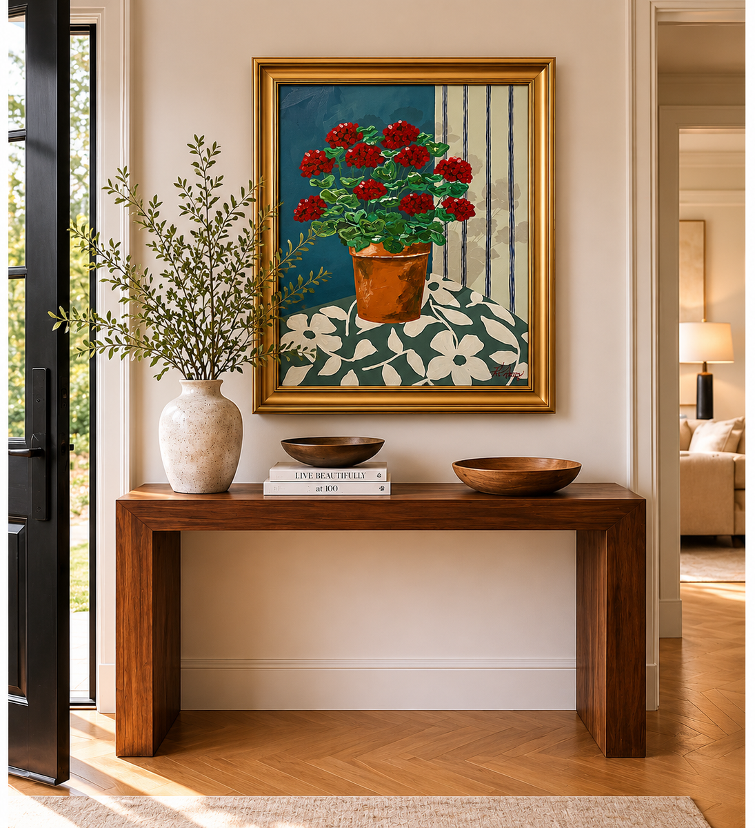 JOHN ELLAM  Williams 3Dアート 花籠 額装 Shifting Focus to Personality