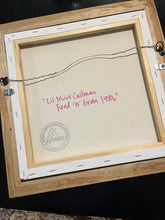 Load image into Gallery viewer, "Lil Miss Cullman Feed ‘n’ Grain 1986" 14"x14" framed