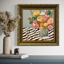 Load image into Gallery viewer, "Overcoming the Tyranny of Productivity" 18"x18" framed

